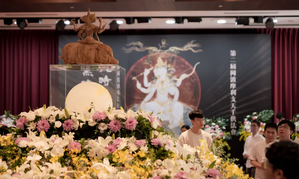 壇城與鮮花供品陳設